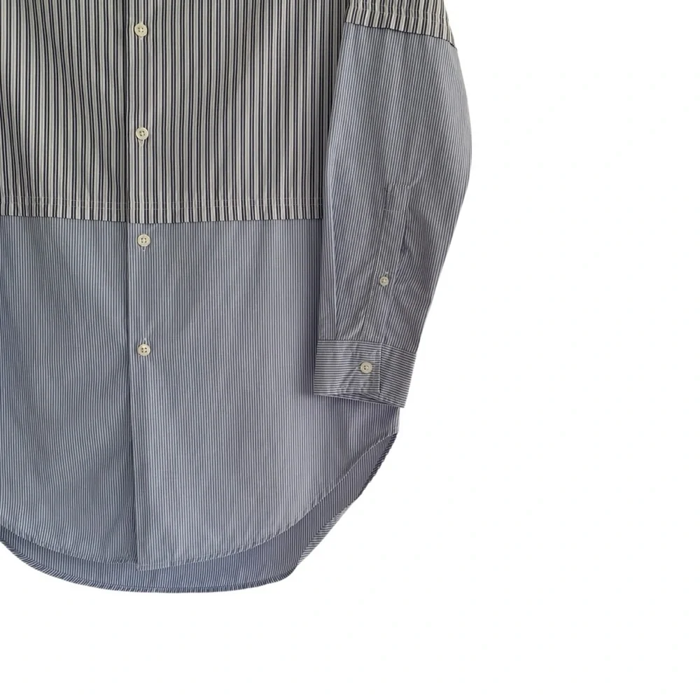 ASOS Blue Ticking Stripe Boyfriend Shirt Dress - Picture 7 of 9
